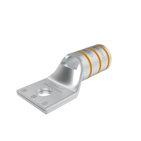 Burndy Copper Compression Lug, 1 Hole w/ Inspection Window, 3/0 Flex, 5/16" S YAV27LTC516FX